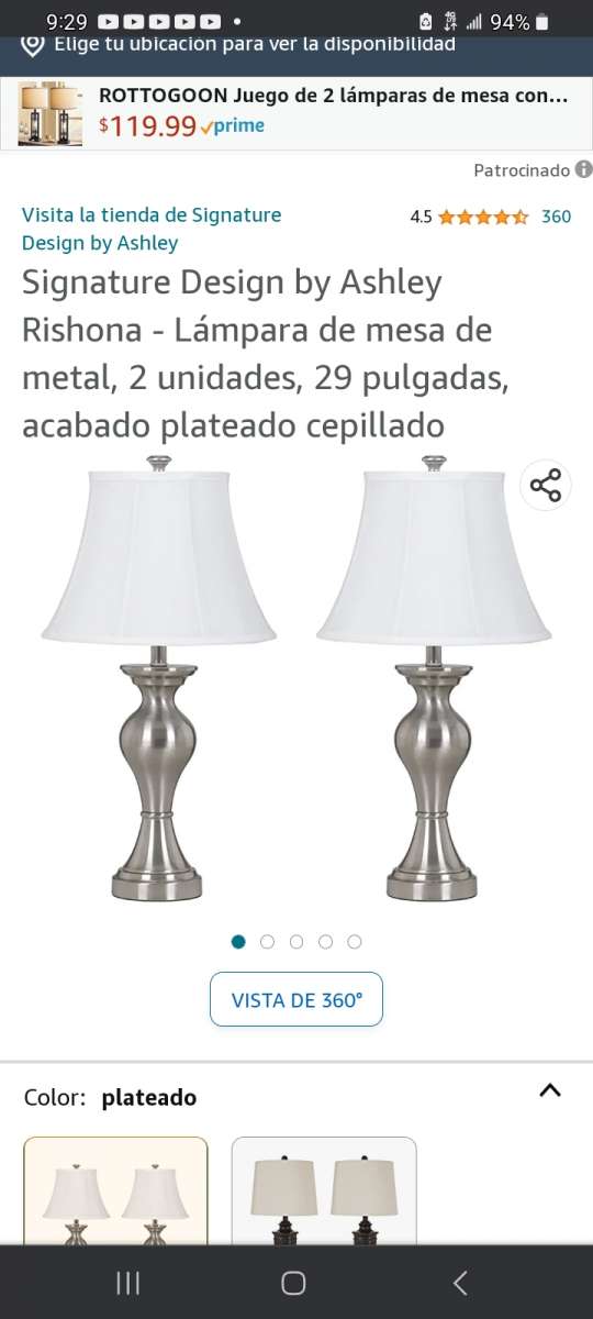 lamparas 2 nuevas x 150 Las 2 de