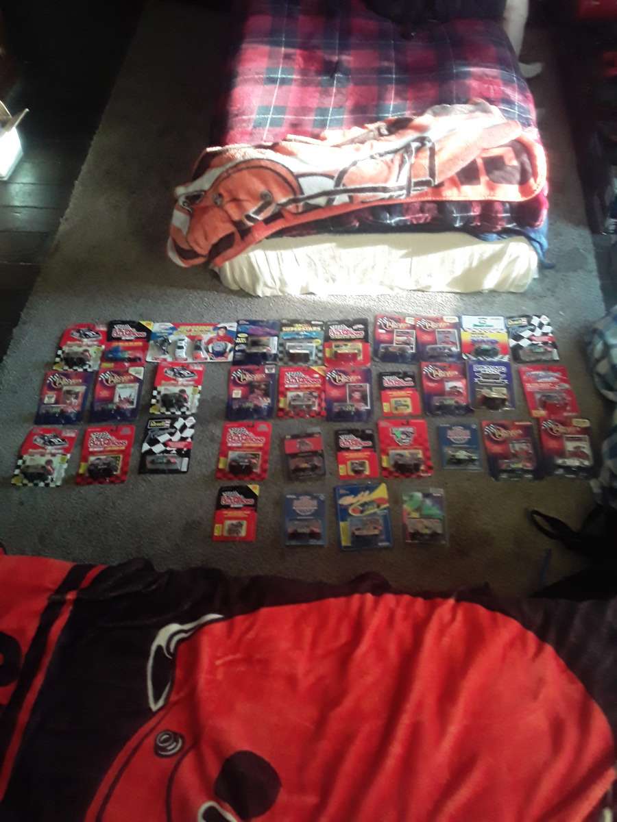 I am selling NASCAR collectibles for 80 I got 34 of them
