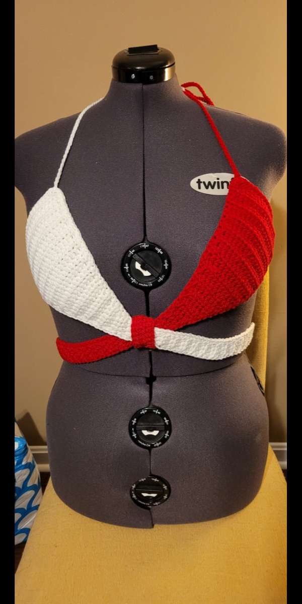 Handmade Crochet Halter Tops and Bucket Hats