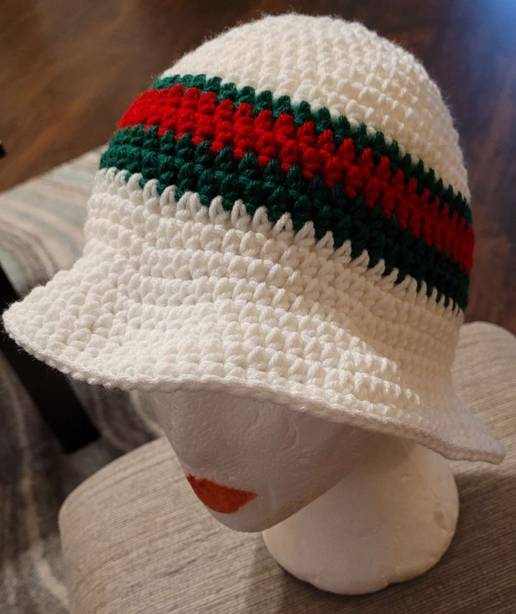 Handmade Crochet Halter Tops and Bucket Hats