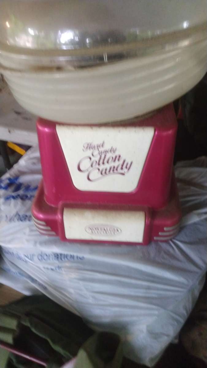 I have a small cotton candy maker machine
