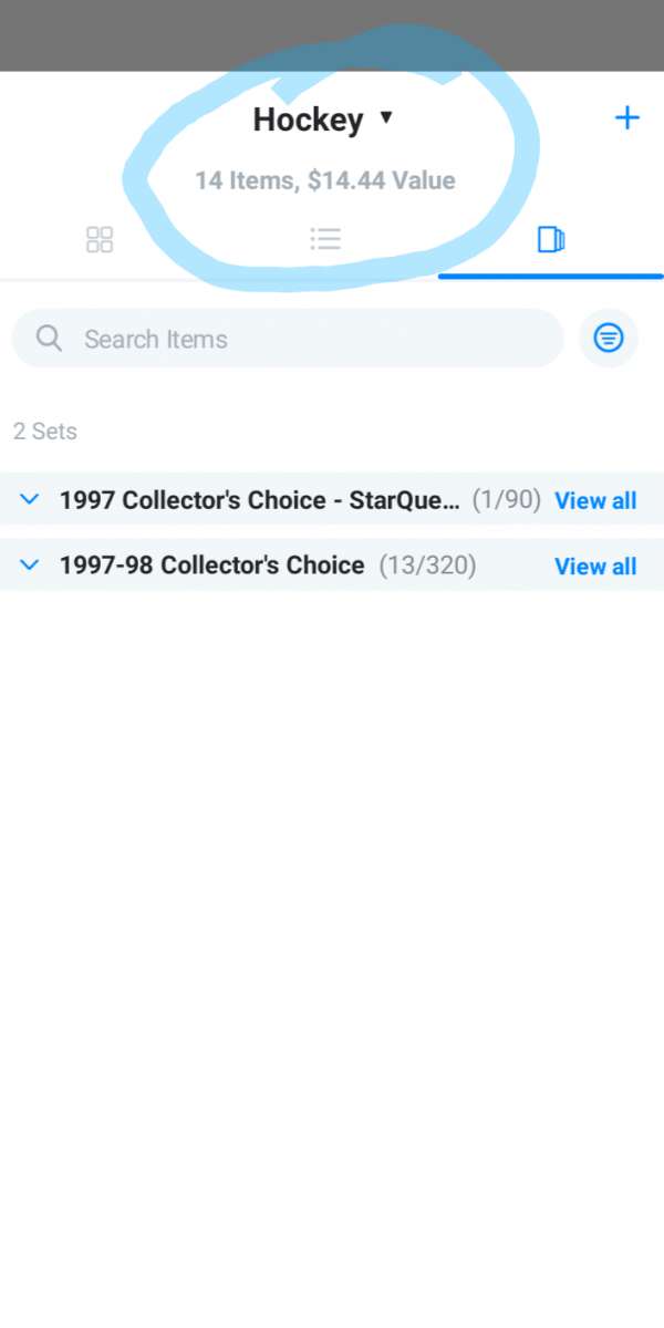 lot of 14 hockey cards