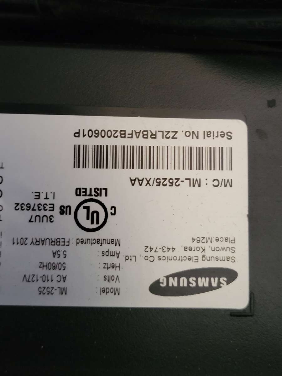 Samsung printer ML2525