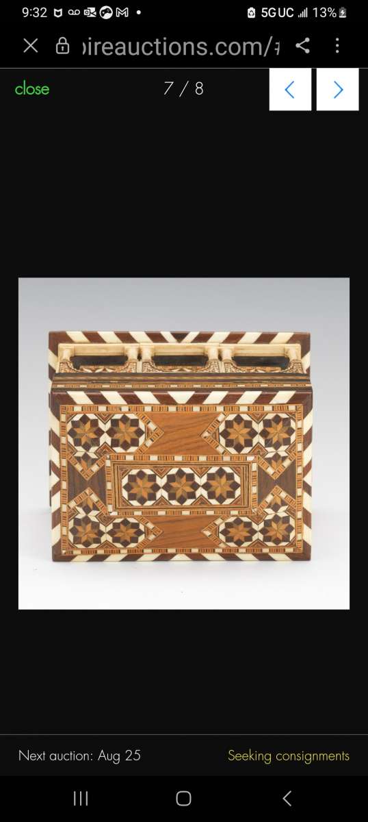 arabesque jewelry cask