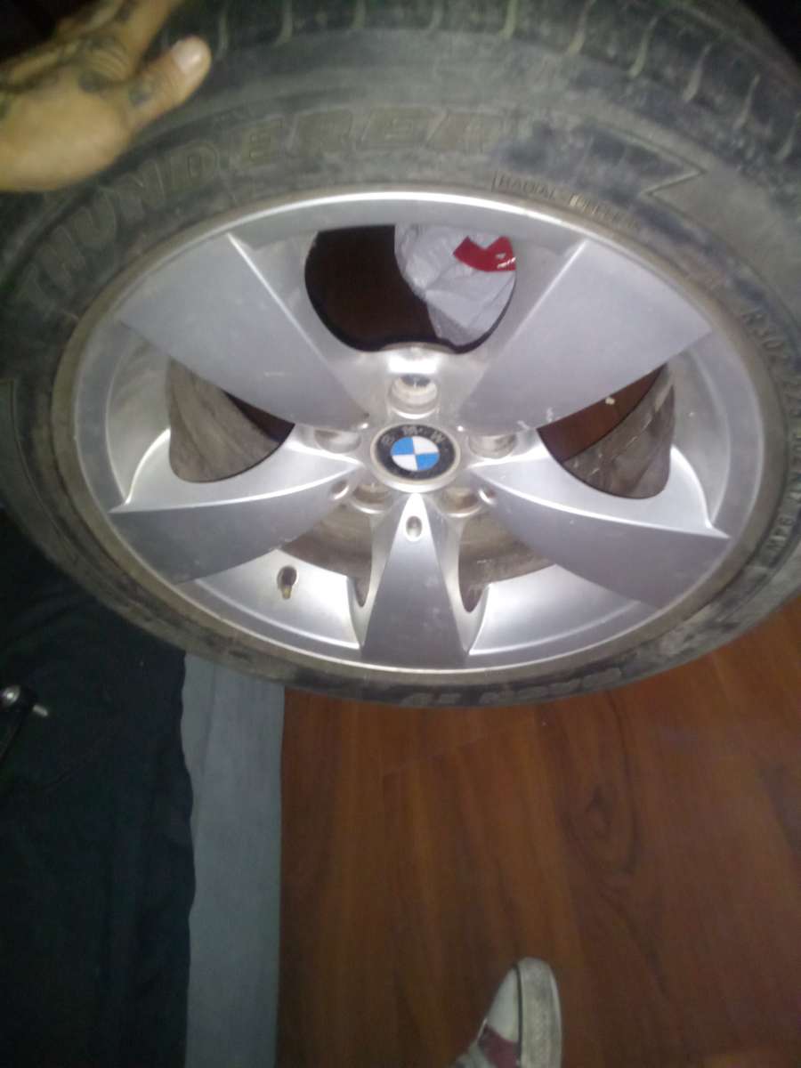BMW tire and rim