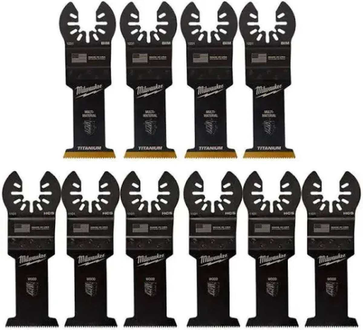 Milwaukee 10pk of oslating blades