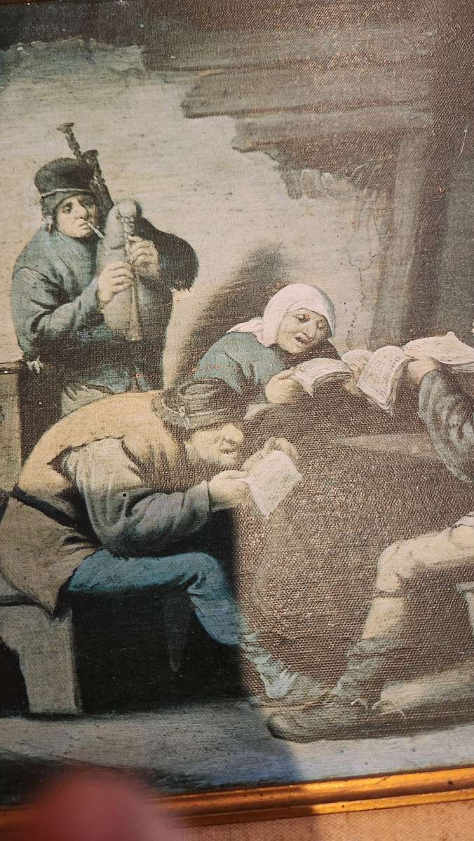 peasants singing by Peter de Toole