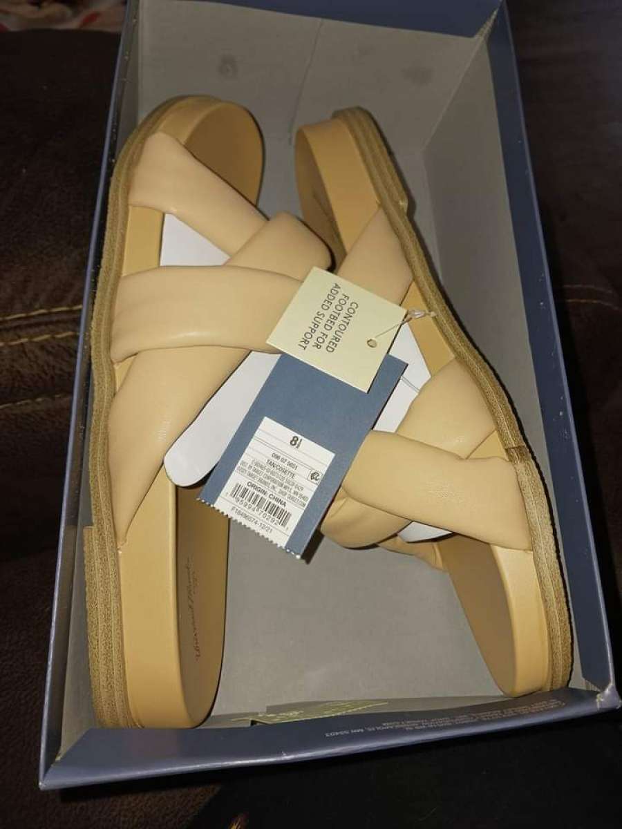 Womens Cosette Padded Slide Sandals  Universal Thread Tan Si