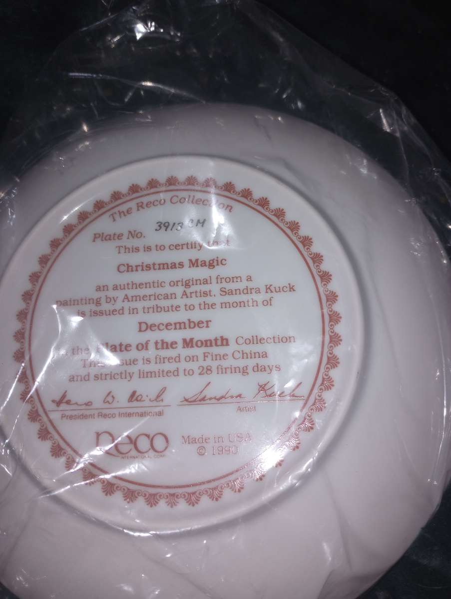 Christmas magic plate