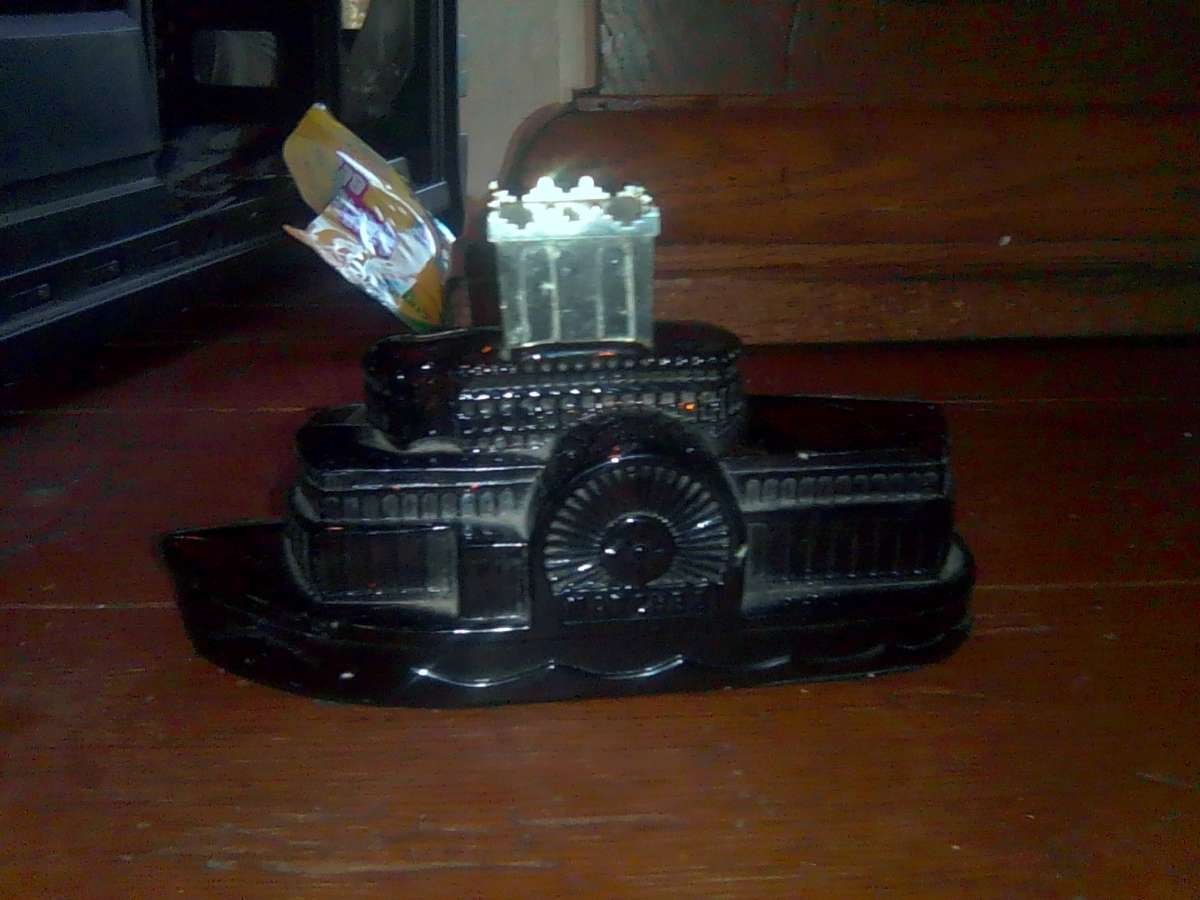 vintage steamboat mens cologne collector bottle