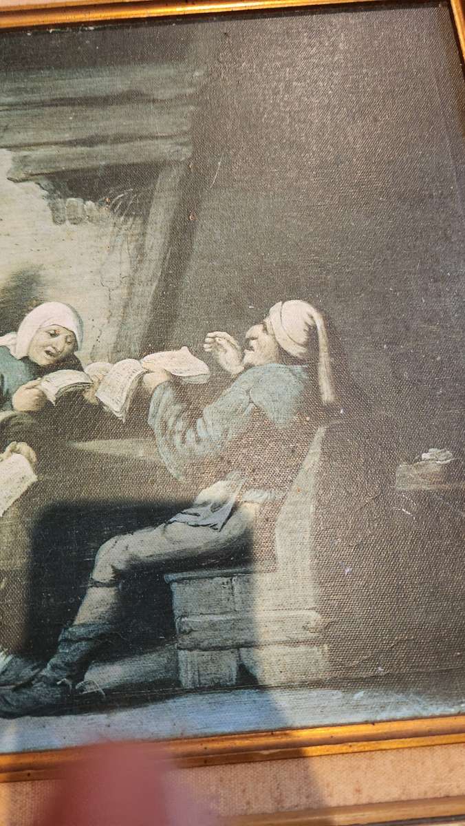 peasants singing by Peter de Toole