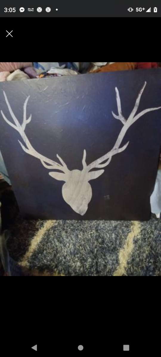 Large Buck Canvas Painting
