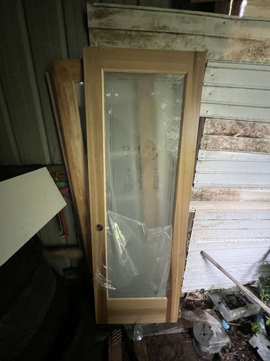 engraved glass pine really nice pantry doors