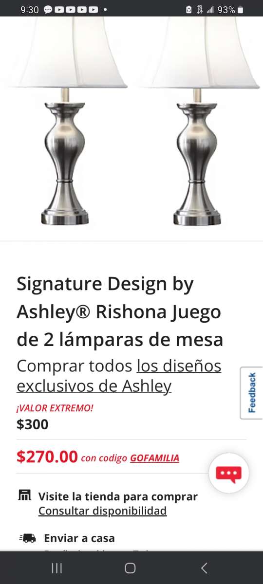 lamparas 2 nuevas x 150 Las 2 de