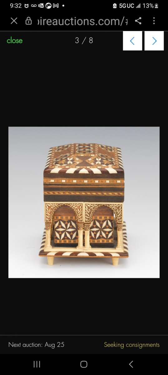 arabesque jewelry cask