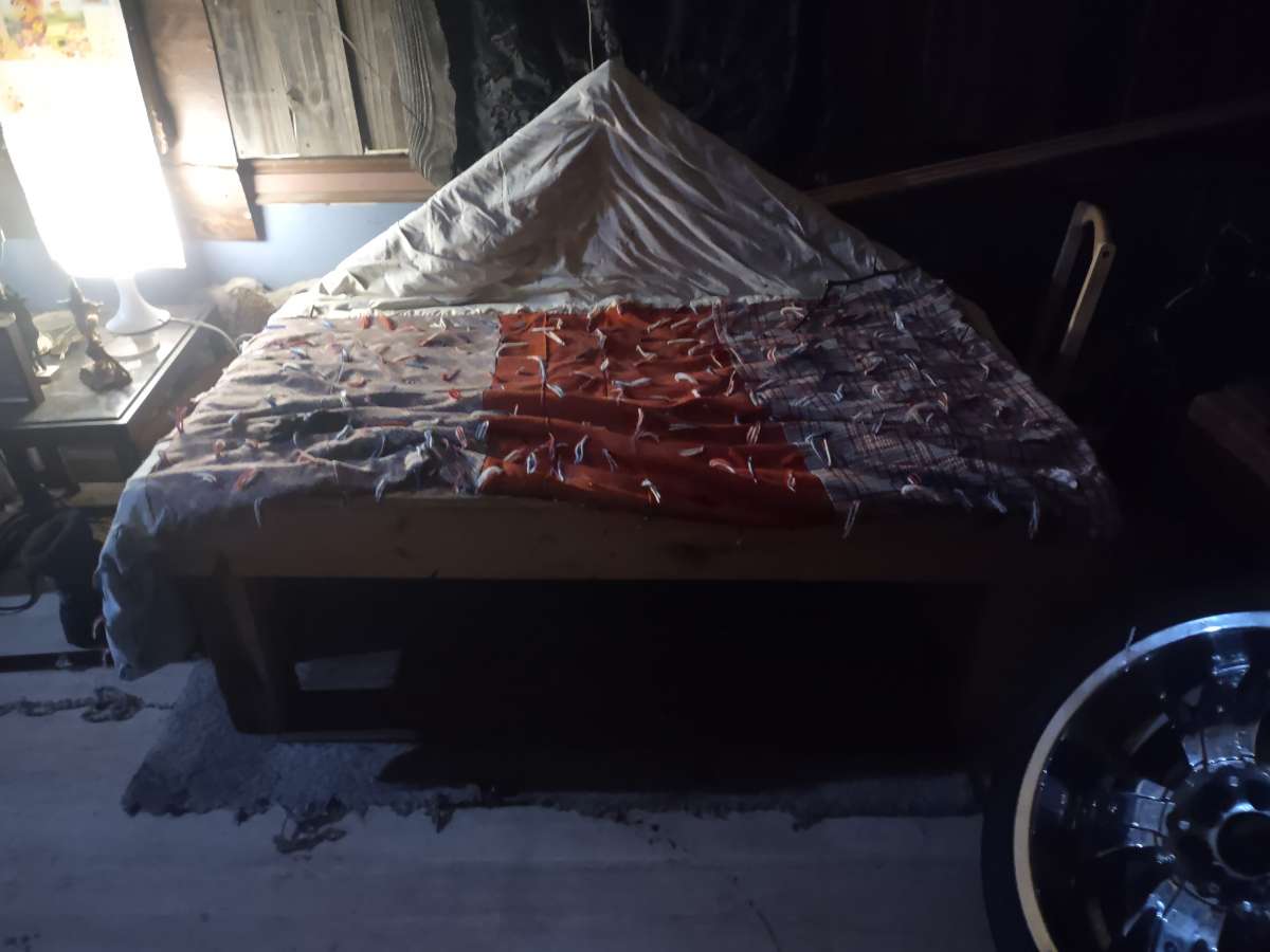 homemade wooden pc of furniture