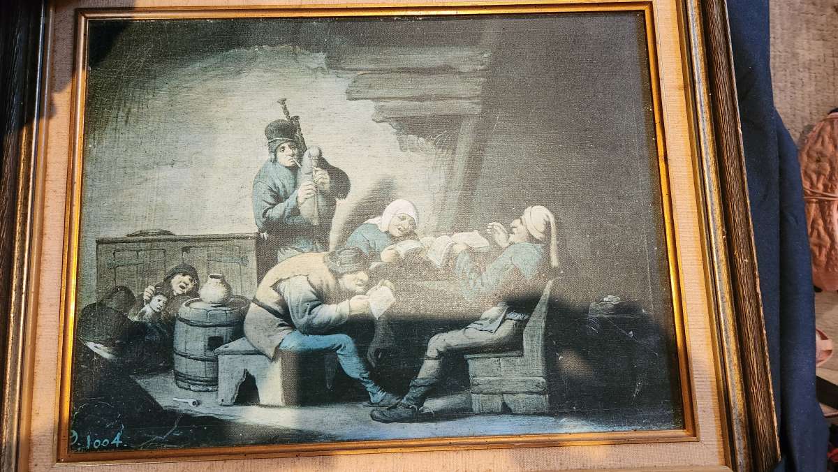 peasants singing by Peter de Toole