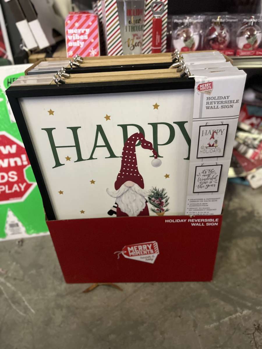 holiday REVERSIBLE WALL SIGN