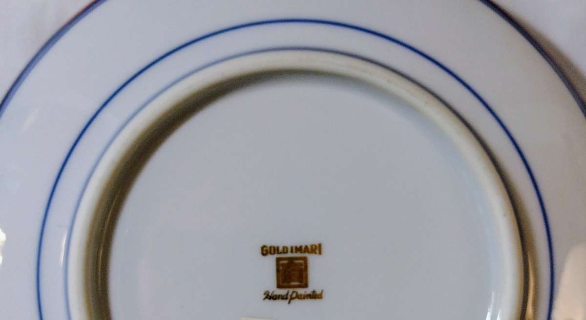 Vintage Toyo Japanese Bowl  Japanese Porcelain Plate  Kitch