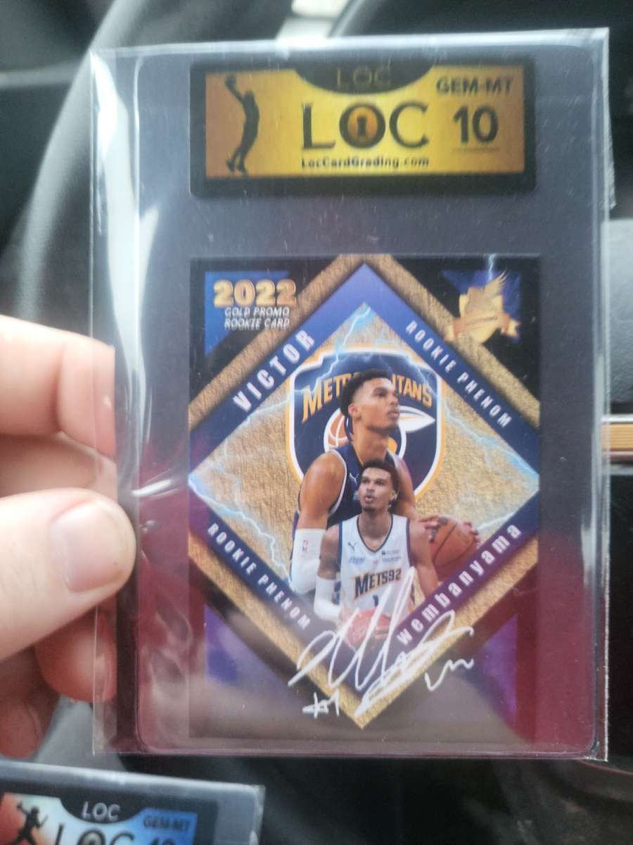 2022 gold promo rookie card Victor wembanyama