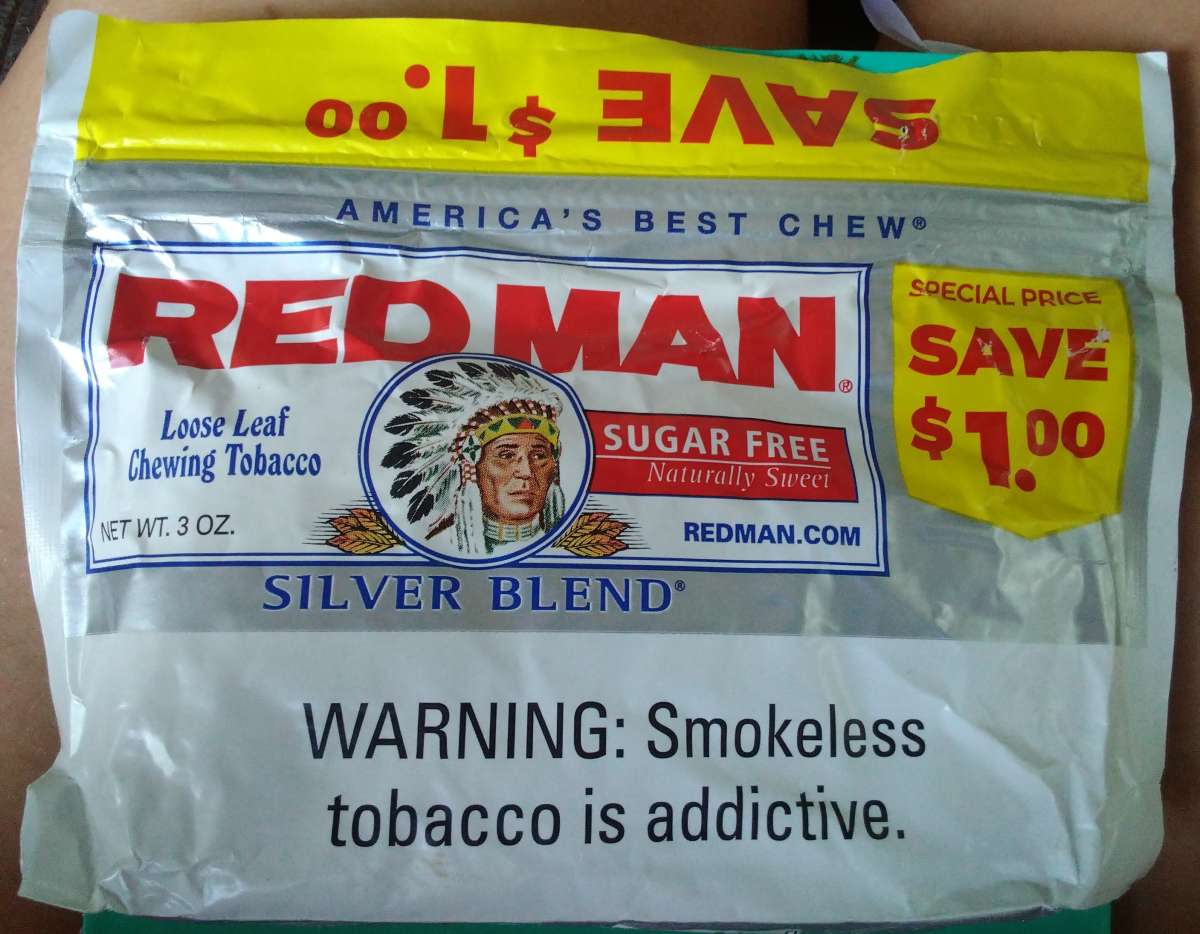 7 PACKS RedMan Loose Leaf Silver Blend Chewing Tabacco