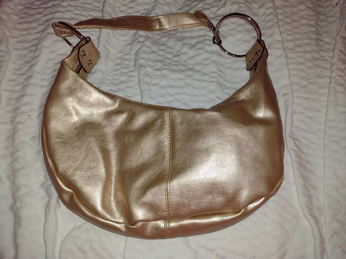 Apt 9 gold crescent bag