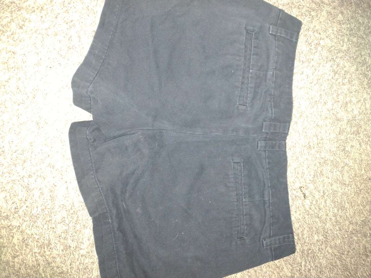 black shorts