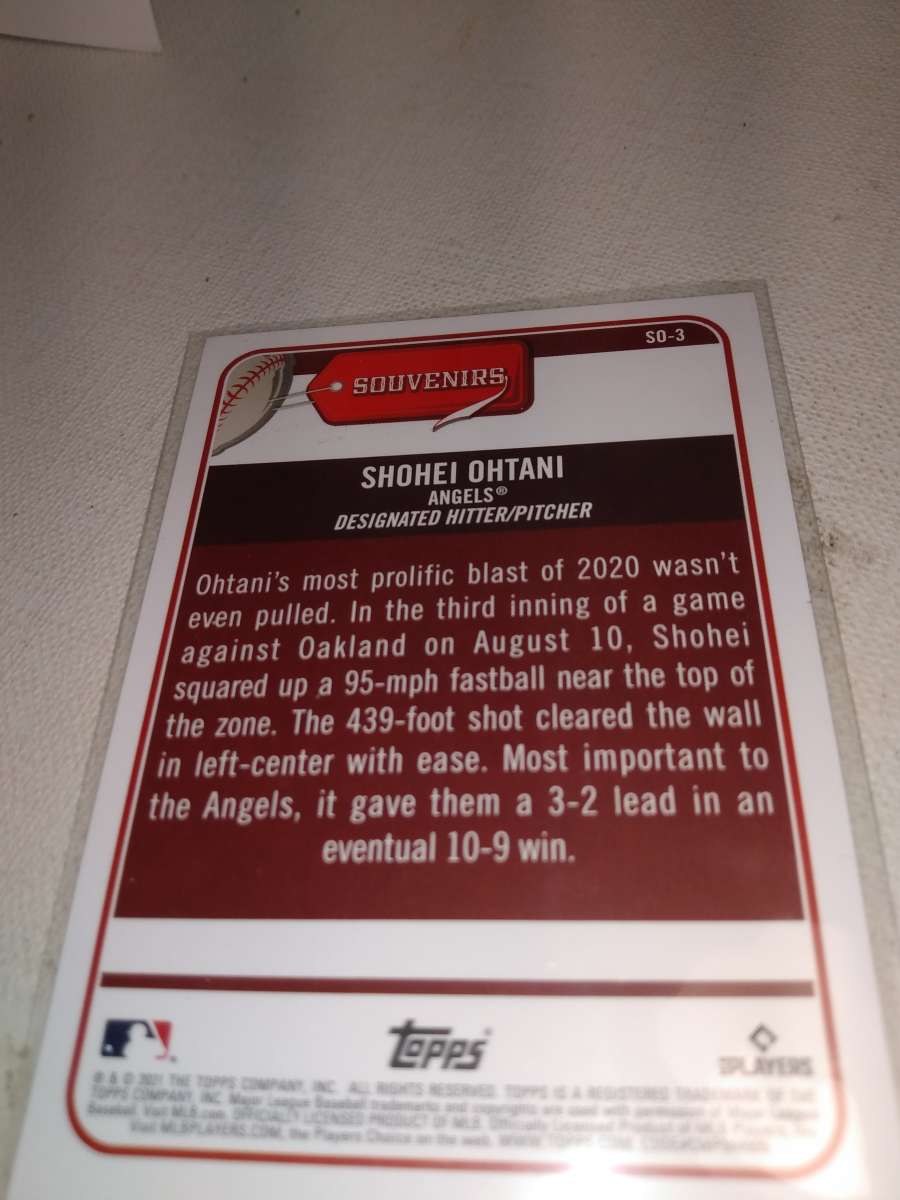 722 tops Big League shohei otani