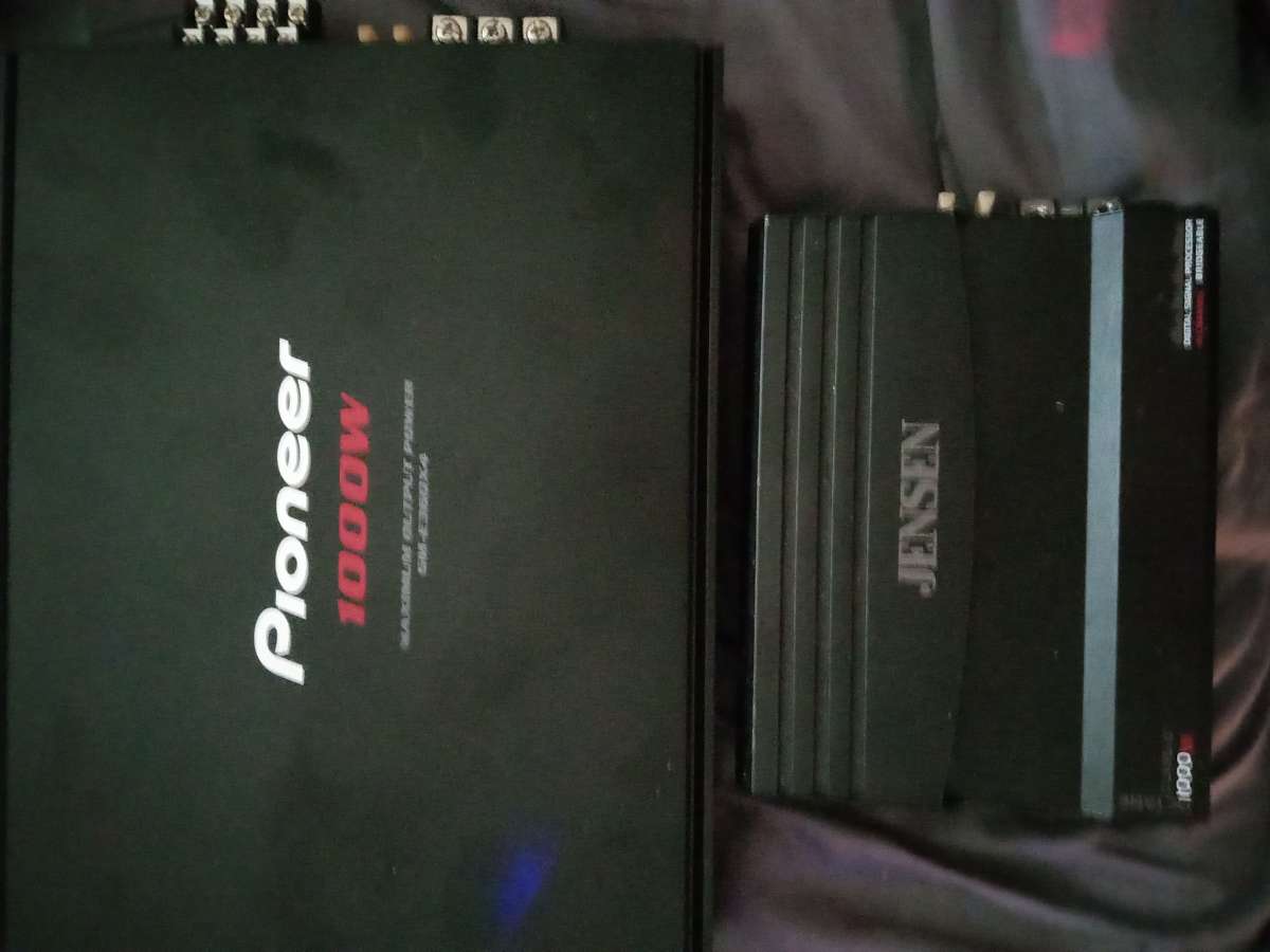 pioneer amp 1000 watt 4 channel new Jenson amp 1000 watt t