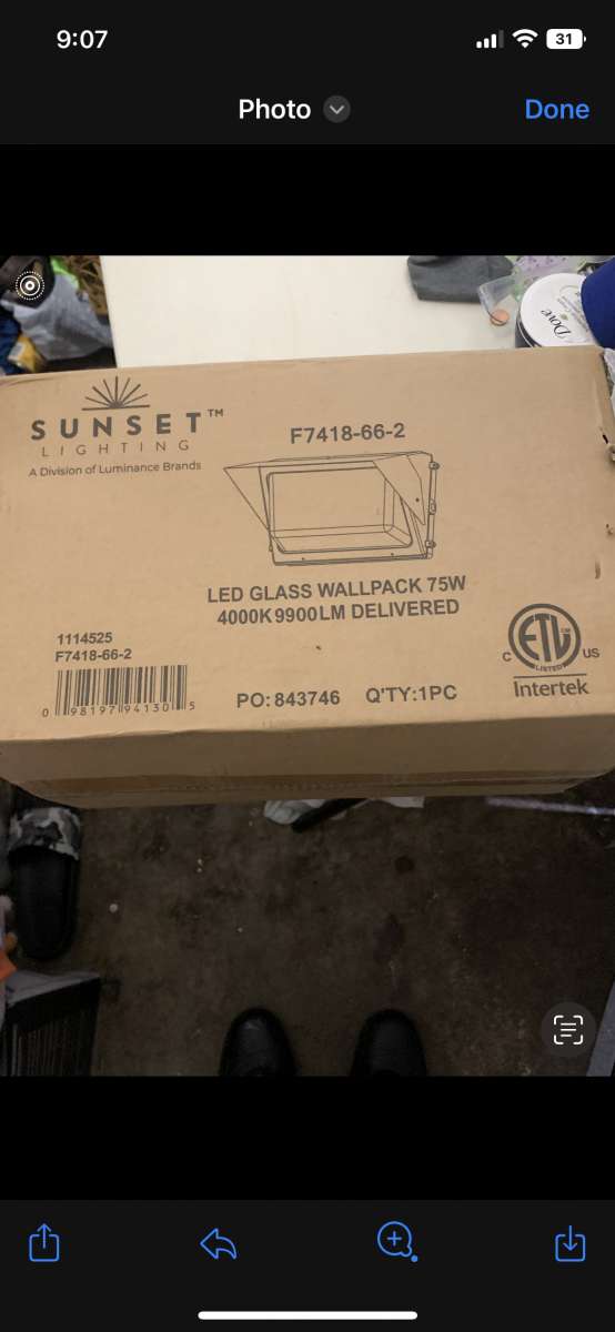 LED Glass Wall Pack 75W NEGOTIATION PRICE