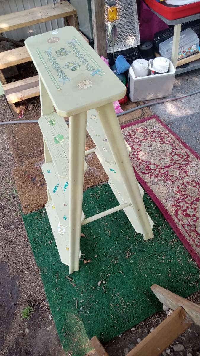 Hand Painted 6 Step Ladder