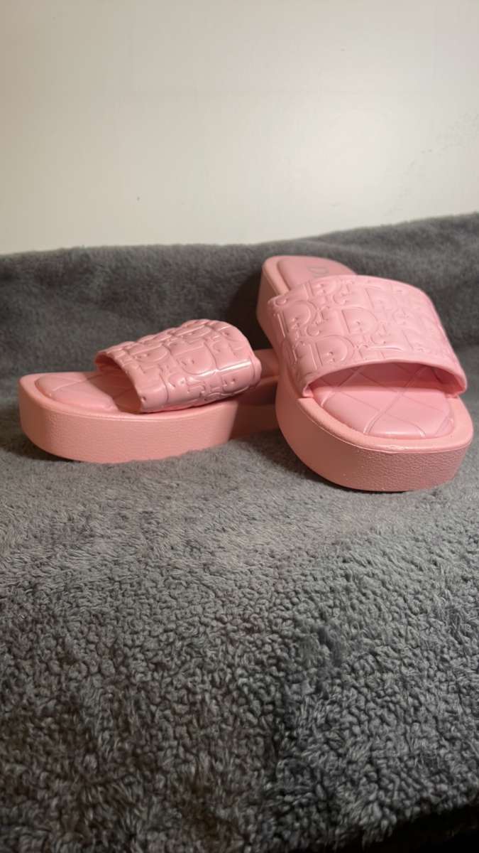 pink Dior sandals size 8
