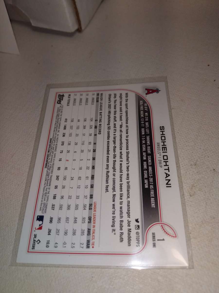 2022 Topps shohei otani