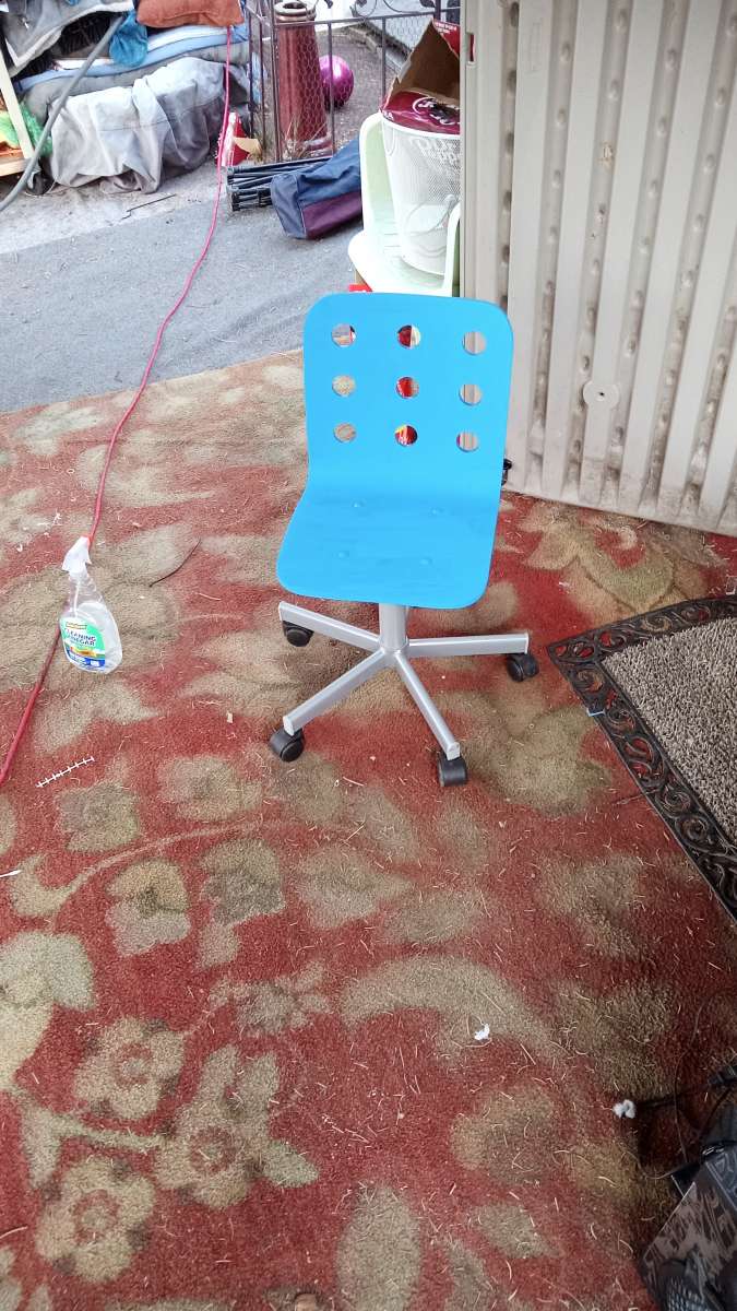 Childrens Blue IKEA Computer Swivel Chair