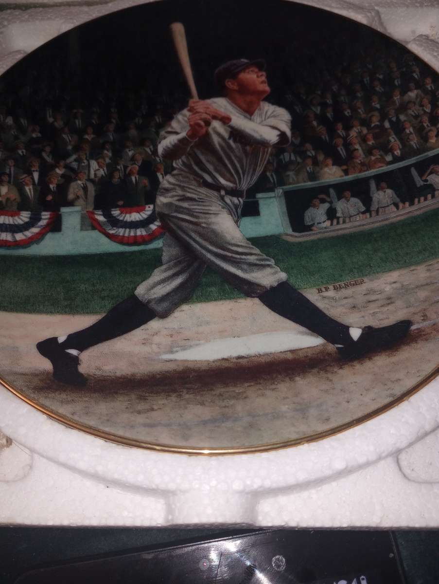babe Ruth collectors plate