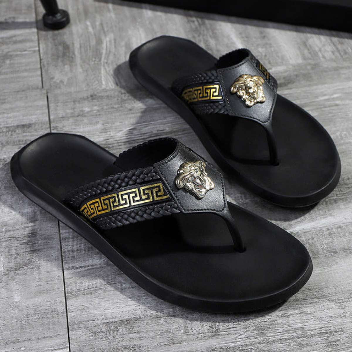 Slippers   Versace Stylish Slides Summer