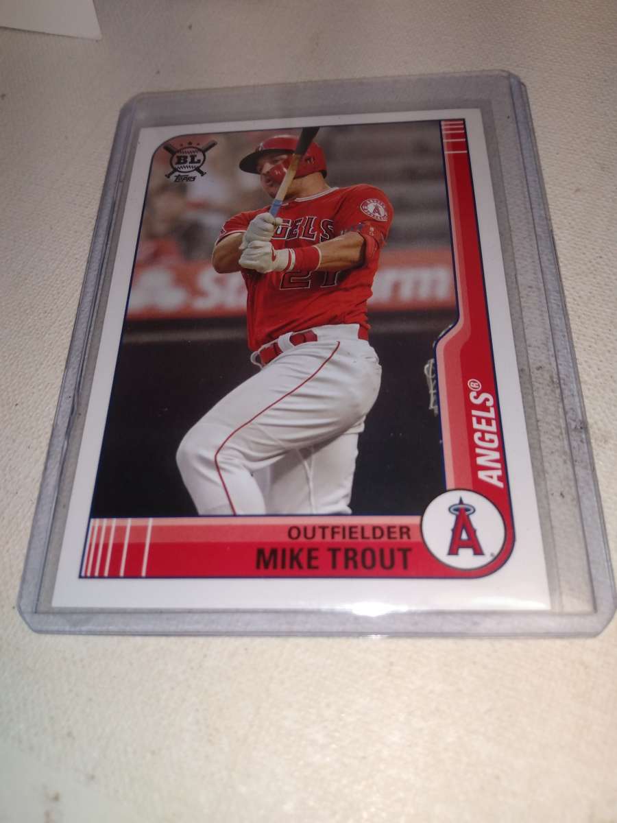 2021 Topps Big League rare card Michael trout