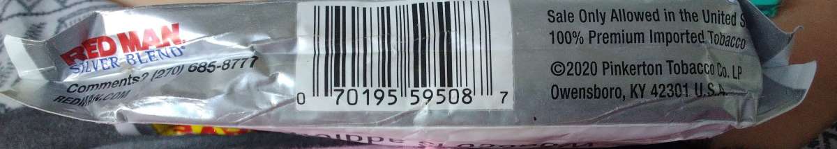 7 PACKS RedMan Loose Leaf Silver Blend Chewing Tabacco