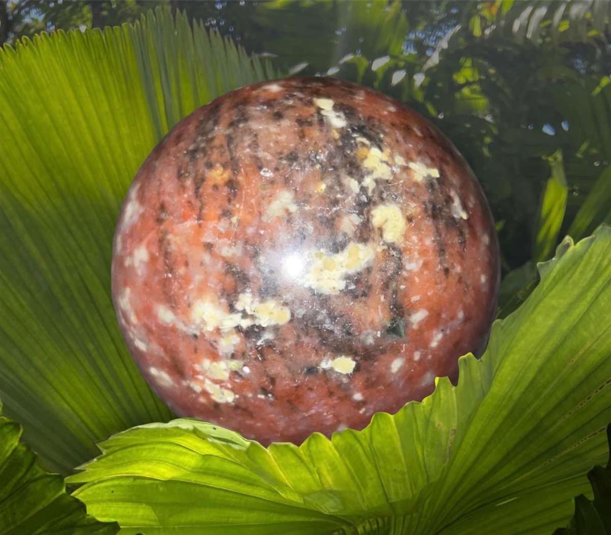 Red Brecciated Jasper Sphere