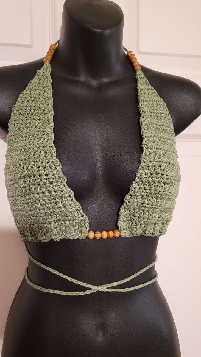 Handmade Crochet Halter Tops
