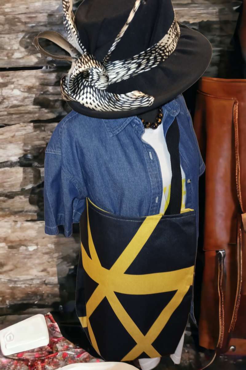 Black Polyester Tote