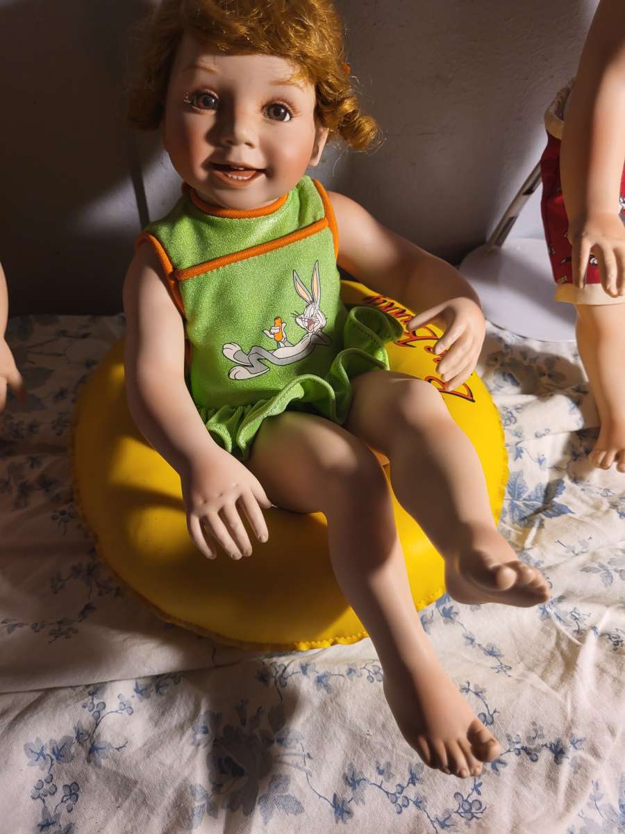 antique sitting girl doll