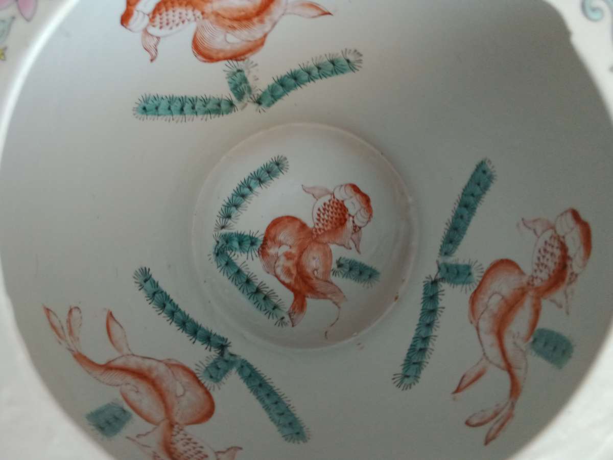 Vintage Mid 20th Century Chinese Porcelain Planter