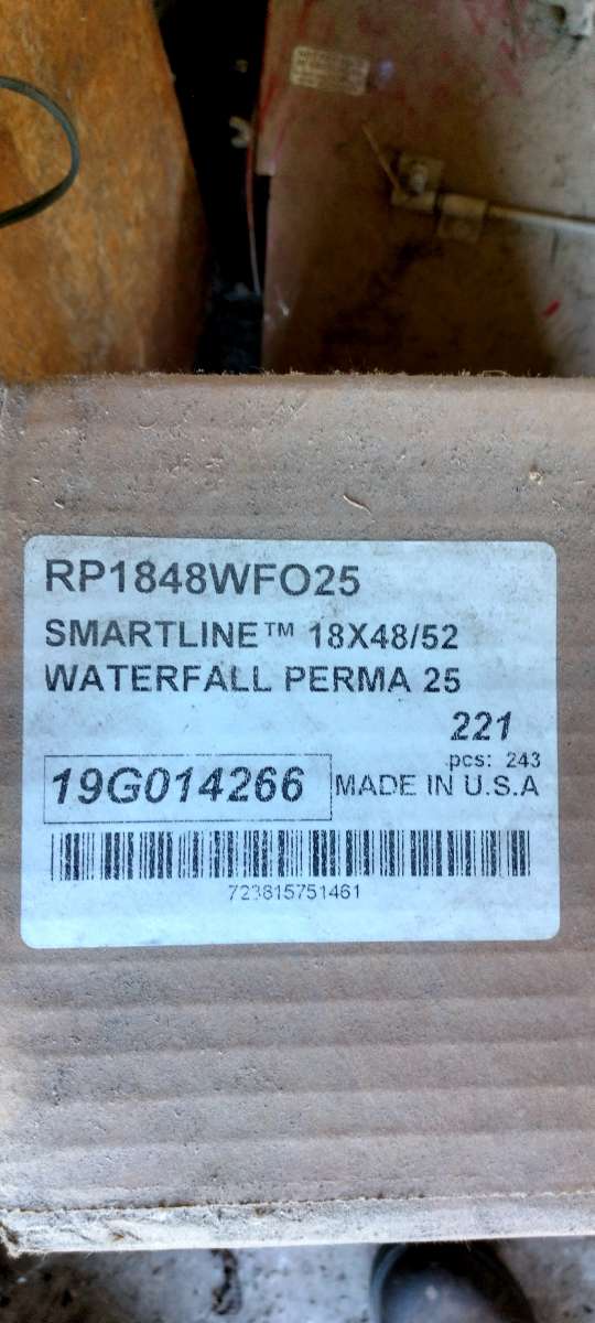 52 x 18   25 ga pool line new still in box it over lap