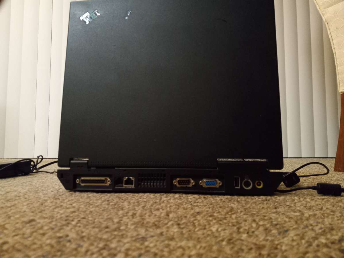 vintage IBM ThinkPad 2628 with case