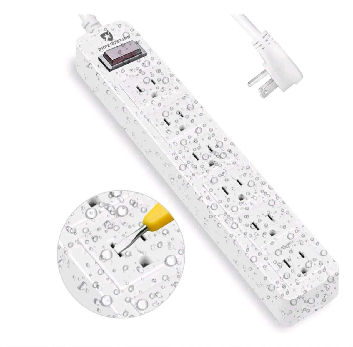 Defendstars 6 Outlets Extention Cord
