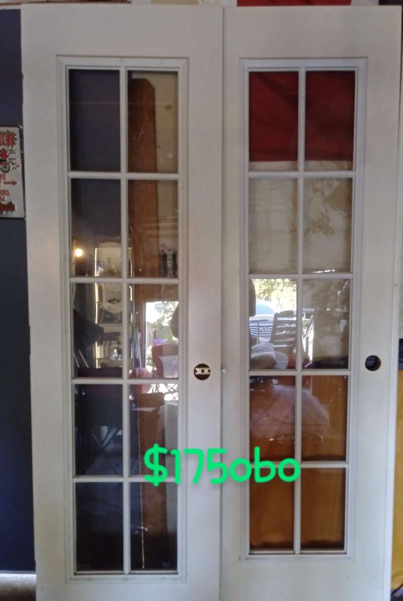 white French doors