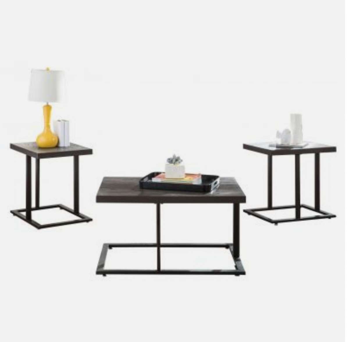 three coffees tables