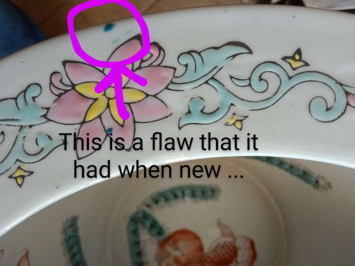 Vintage Mid 20th Century Chinese Porcelain Planter