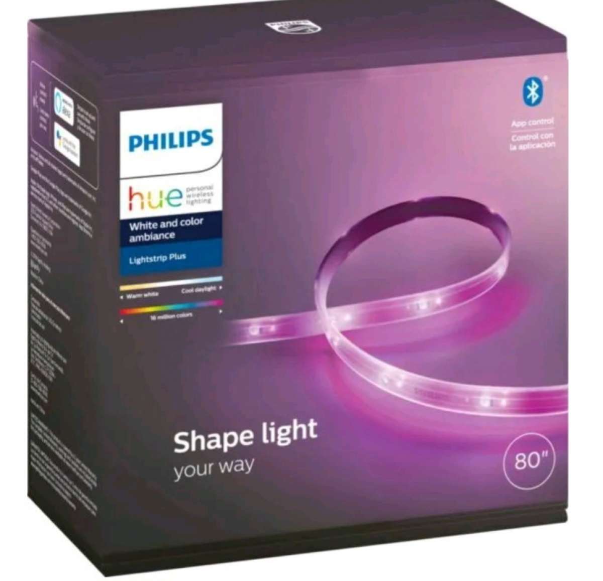 Philips Hue 80 White  Color Ambiance Shape Smart LED Light S